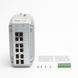 Switch Industrial PoE, Ideal para temperaturas Extremas y protección contra descargas, 8 Puertos Gigabit PoE 802.3 af/at, ...