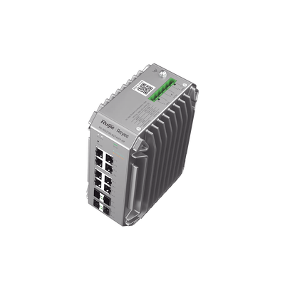 Switch Industrial PoE, Ideal para temperaturas Extremas y protección contra descargas, 8 Puertos Gigabit PoE 802.3 af/at, ...