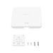 Punto de Acceso Mesh Wi-Fi 6 para Interior, se Instala en Techo o Pared, hasta 512 Usuarios y 3.2 Gbps, Doble Banda 802.11...