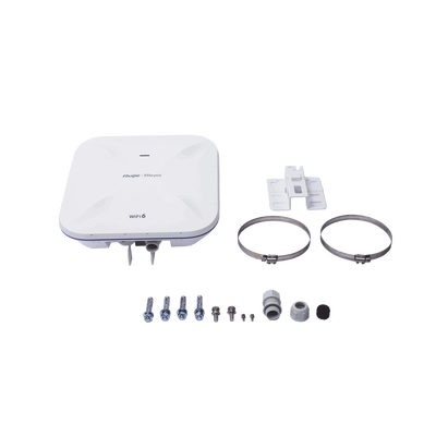 Punto de Acceso Mesh Wi-Fi 6 Industrial para Exterior / 360° / Filtros Anti Interferencia y Auto Optimización con IA RUIJI...