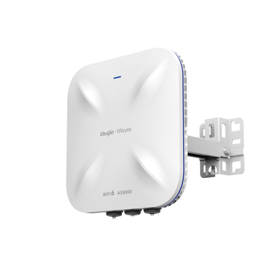 Punto de Acceso Mesh Wi-Fi 6 Industrial para Exterior Omnidireccional 5.95Gbps, MU-MIMO 4x4, 360°, Filtros Anti Interferen...