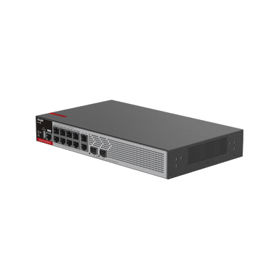 Switch PoE+ Empresarial 125 Watts, Administrable L2+, 8 Puertos PoE Gigabit , 2 Puertos Uplink Gigabit y 2 Puertos Uplink ...