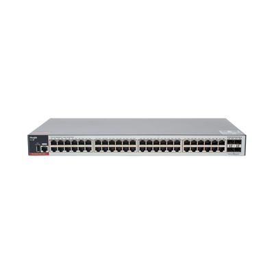 Switch Empresarial, Administrable L2+, 48 Puertos Gigabit y 4 Puertos Uplink SFP 2.5G - RUIJIE