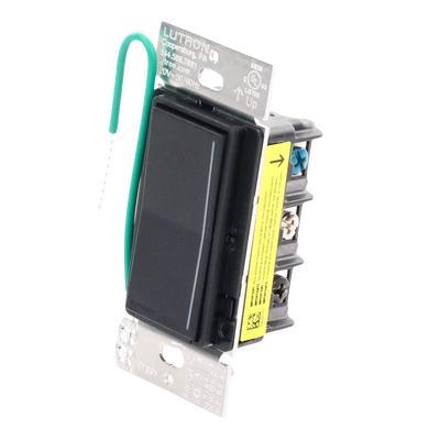 (RadioRa3) Atenuador táctil Sunnata Dimmer PRO color negro satin, requiere cable neutro / soporta 250W LED LUTRON RADIORA ...