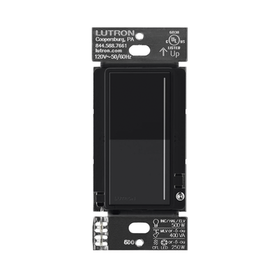 (RadioRa3) Atenuador táctil Sunnata Dimmer PRO color negro satin, requiere cable neutro / soporta 250W LED - LUTRON RADIORA 3