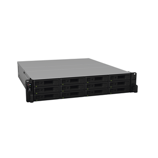 Servidor NAS para rack de 12 bahías / Expandible a 24 bahías / Hasta 288 TB / Doble fuente de poder - SYNOLOGY