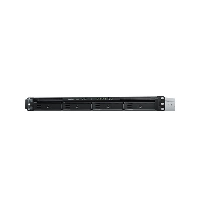 NAS RackStation RS422+ | 4 Bahías | 1U | AMD Ryzen R1600 | 2 GB DDR4 ECC | 570 MB/s Lectura | 530 MB/s Escritura | Puertos...