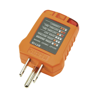 Probador de Tomacorrientes Estándar, con Secuencia de Luces para Indicar un Cableado Correcto/Incorrecto. KLEIN TOOLS - Vi...