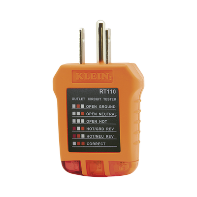 Probador de Tomacorrientes Estándar, con Secuencia de Luces para Indicar un Cableado Correcto/Incorrecto. - KLEIN TOOLS
