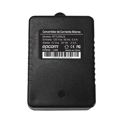 Transformador de Pared 12 Vca 30 VA EPCOM POWERLINE - Vista 2