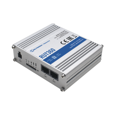 Router Industrial 4G LTE CAT6, WiFi 2.4GHz , Bandas: B2, B4, B5, B7, B12, B13, B25, B26, B29, B30, B66 - TELTONIKA