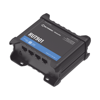 Router LTE dual SIM, 4 puertos Ethernet, conectorizado, Bandas B1, B2, B3, B4, B5, B7, B8, B28, B66 - TELTONIKA