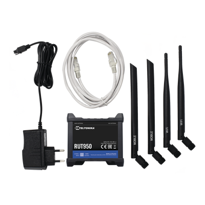 Router LTE dual SIM, 4 puertos Ethernet, conectorizado, Bandas B1, B2, B3, B4, B5, B7, B8, B28 TELTONIKA - Vista 3