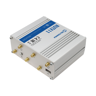 Router LTE (4.5G) Cat6 Profesional, 4 Puertos Gigabit, Doble SIM, USB, WiFi 802.11ac, GNSS TELTONIKA - Vista 2