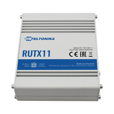Router LTE (4.5G) Cat6 Profesional, 4 Puertos Gigabit, Doble SIM, USB, WiFi 802.11ac, GNSS TELTONIKA - Vista 3