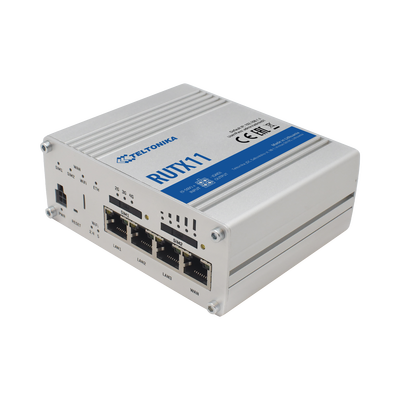 Router LTE (4.5G) Cat6 Profesional, 4 Puertos Gigabit, Doble SIM, USB, WiFi 802.11ac, GNSS - TELTONIKA