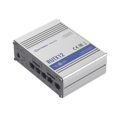 Router Industrial LTE (4.5G) cat 6, Doble Modem y doble SIM, GNSS, carcasa industrial - TELTONIKA