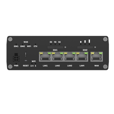 Router Industrial 5G 3.3Gbps, Doble SIM , Doble banda 802.3ac Wave2 TELTONIKA - Vista 2
