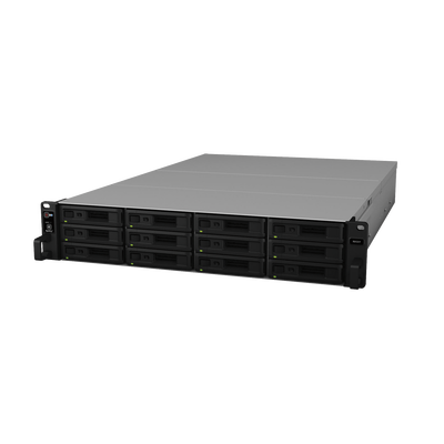 Unidad de Expansión Synology RX1217/RX1217RP | 12 Bahías de Disco | Compatible con SATA 3.5” y 2.5” | Expansión de Volumen...