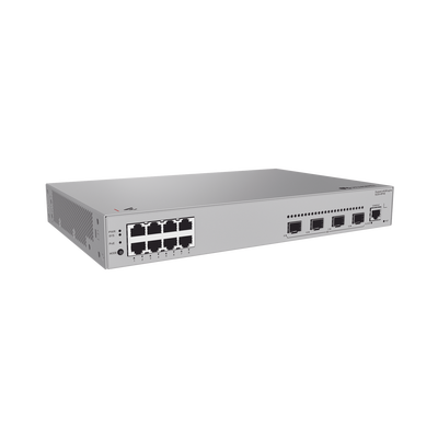 Switch de acceso eKit Administrable / Capa 2 / 8 Puertos PoE+ Gigabit + 4 SFP + Puerto Consola / PoE Perpetuo / Presupuest...