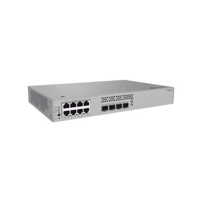 Switch de Acceso eKit Administrable / Capa 2 / 8 Puertos PoE+ Gigabit + 2 SFP + 2 SFP+ / PoE Perpetuo / Presupuesto PoE 12...