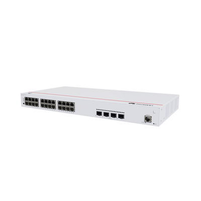 Switch de Distribución/Core Gigabit Administrable PoE Capa 3 / 24 puertos 10/100/1000 Mbps (PoE) / 4 Puertos 10GE SFP+ Upl...