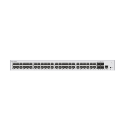 Switch de Distribución/Core Gigabit Administrable PoE Capa 3 / 48 puertos 10/100/1000 Mbps (PoE) / 4 Puertos 1GE SFP Uplink /