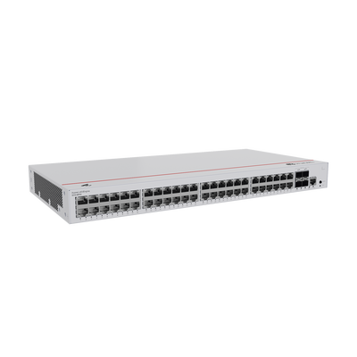 Switch de Distribución/Core Gigabit Administrable PoE Capa 3 / 48 puertos 10/100/1000 Mbps (PoE) / 4 Puertos 10GE SFP+ Upl...