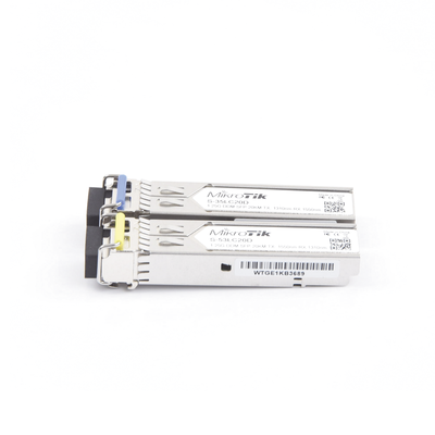 Transceptores MiniGbic SFP 1.25G LC WDM para fibra Mono Modo 20 Kms MIKROTIK - Vista 4