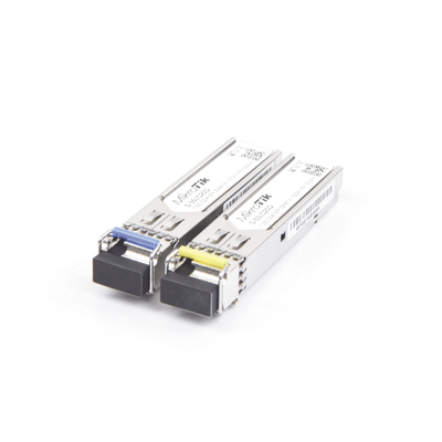 Transceptores MiniGbic SFP 1.25G LC WDM para fibra Mono Modo 20 Kms MIKROTIK - Vista 3