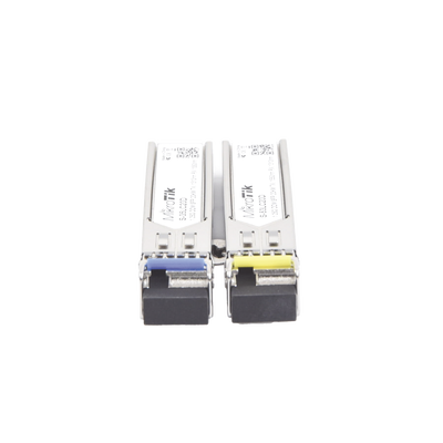 Transceptores MiniGbic SFP 1.25G LC WDM para fibra Mono Modo 20 Kms - MIKROTIK