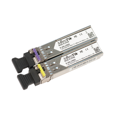 Par de modulos SFP, S-45LC80D and S-54LC80D (SM) (80km) - MIKROTIK