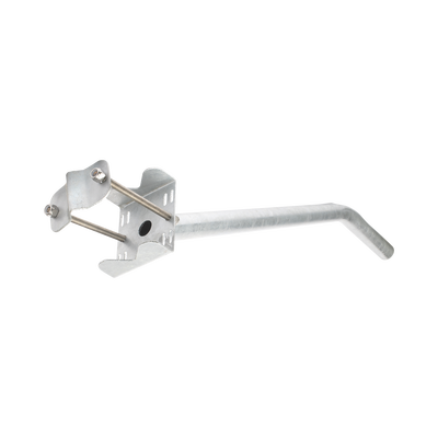 Brazo Galvanizado para Luminaria de 2" Diámetro con Abrazadera para Poste hasta 6" Diámetro. - SYSCOM TOWERS