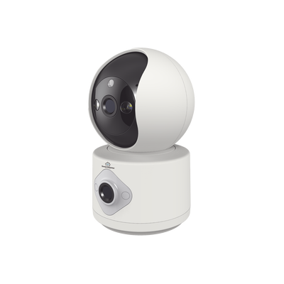 Camara doble lente 3mp| Wifi| autoseguimiento| Detección de movimiento| audio de 2 vias| almacenamiento hasta 128GB - SMAR...