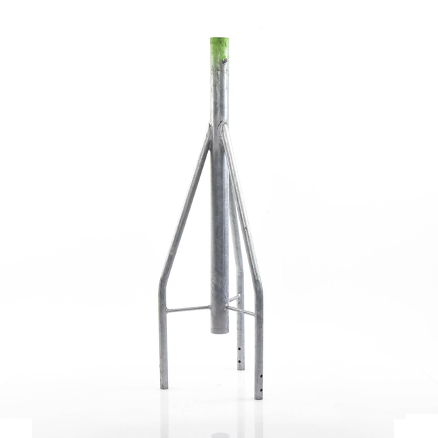 Tramo de Remate para Torre / Tubo Central 2' Cal.18 / Tubos 7/8' Cal.18 / 3 Opresores para Pararrayos / Galvanizado Electrolítico / | SIERRA STORE