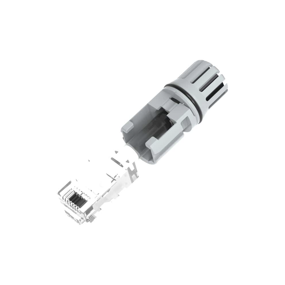 Portaconector RJ45 / IP65 / Fundición a Presión / Cables 5-7 mm / Bloqueo con Pestillo | SIERRA STORE