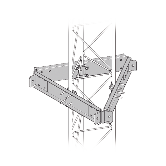 Estabilizador Antitorsión para Torre / 6 Puntos de Sujeción / Acero Galvanizado / Compatible STZ90G / 3 Brackets Incluidos | SIERRA STORE