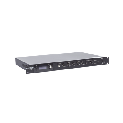 Amplificador Mezclador | 120W RMS | Sistema 100V y Baja Impedancia | MP3 | Tuner | Bluetooth | Música ambiental y Voceo EP...