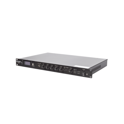 Amplificador Mezclador | 120W RMS | Sistema 100V y Baja Impedancia | MP3 | Tuner | Bluetooth | Música ambiental y Voceo EP...