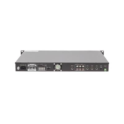 Amplificador Mezclador | 120W RMS | Sistema 100V y Baja Impedancia | MP3 | Tuner | Bluetooth | Música ambiental y Voceo EP...