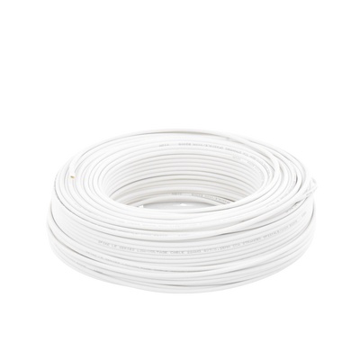 Bobina de 100 Metros (328.08 Pies) / Cable de CCA / 4 x 22 AWG / Tipo Aluminio Revestido de Cobre / Aplicaciones en Alarma...