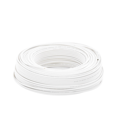 Bobina de 100 Metros (328.08 Pies) / Cable de CCA / 4 x 22 AWG / Tipo Aluminio Revestido de Cobre / Aplicaciones en Alarma...
