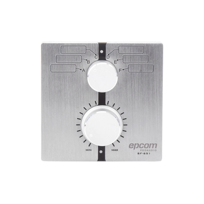 Control de  Volumen Remoto con Selector de Canales | Compatible con Amplificador SF2240UC - SF4240UC - EPCOM PROAUDIO
