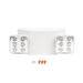 Luz LED de Emergencia Dual LED /150 lúmenes/Luz fría/Batería de Respaldo Incluida/Botón de test. SFIRE - Vista 5