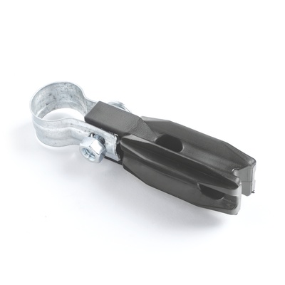 Aislador de paso o esquina con abrazadera incluida de 1 Pulgada  para uso en tubería de malla ciclónica. SFIRE - Vista 2