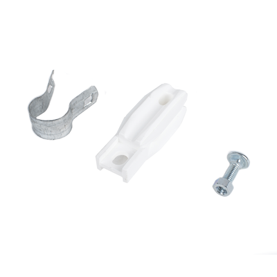 Aislador de paso o esquina de color BLANCO con abrazadera incluida de 1 Pulgada para uso en poste cerco eléctrico SFIRE - ...