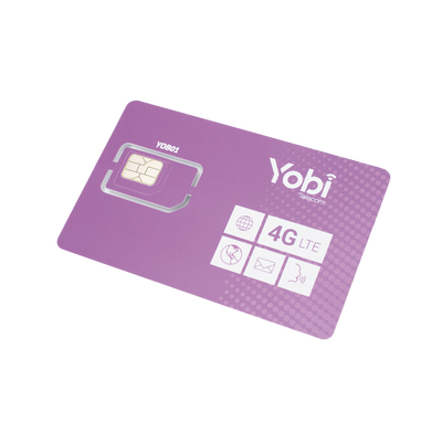 SIM Yobi para dispositivos móviles 3G/4G con recarga de 10GB cada mes durante 1 año de servicio (solo datos) YOBI - Vista 2