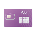 SIM Yobi para dispositivos móviles 3G/4G con recarga de 10GB cada mes durante 1 año de servicio (solo datos) - YOBI