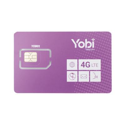 SIM Yobi para dispositivos móviles 3G/4G con recarga de 1GB cada mes durante 1 año de servicio (solo datos) - YOBI