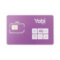 SIM Yobi para dispositivos móviles 3G/4G con recarga de 1GB cada mes durante 1 año de servicio (solo datos) - YOBI